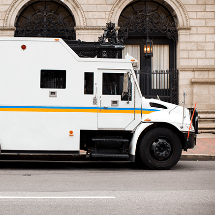 ATM Vault Cash Solutions armored truck